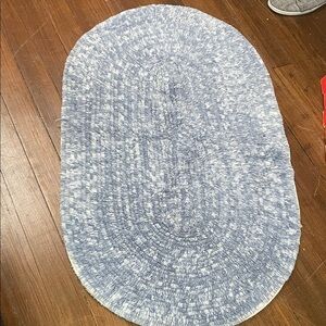 Blue Oval Rug